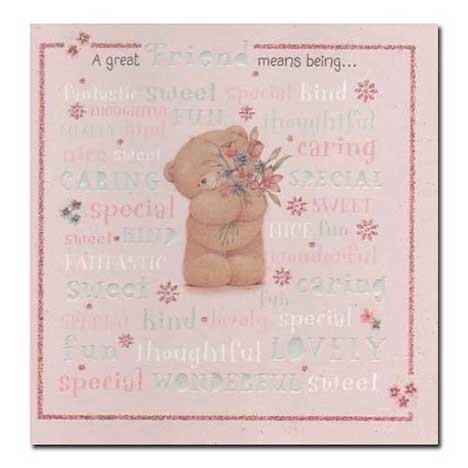 Great Friend Forever Friends Birthday Card